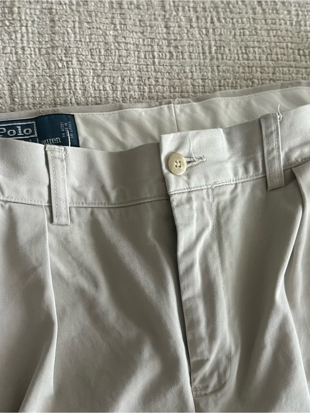Vintage Polo Ralph Lauren Ethan Pleated Chino Pants -size 34/30 - Picture 4 of 11